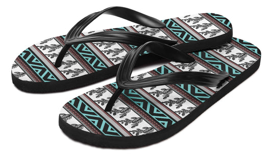 Print On Demand - Flip Flops - "Aztec Prickly Pear"