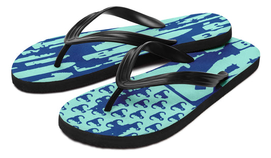 Flip Flops - "EOD Bomb Flag" (Blues)