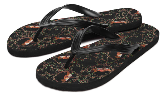 Print On Demand - Flip Flops - "Floral Fox"