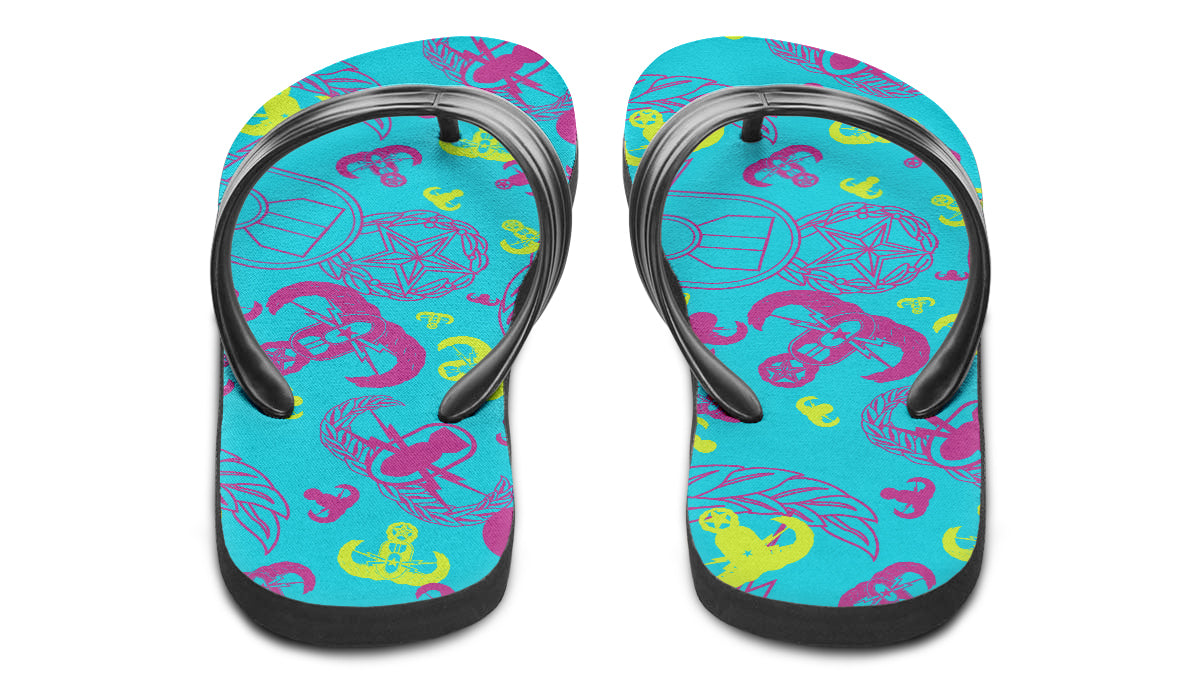 Flip Flops - "EOD Party Pattern"