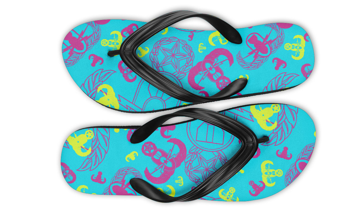 Flip Flops - "EOD Party Pattern"