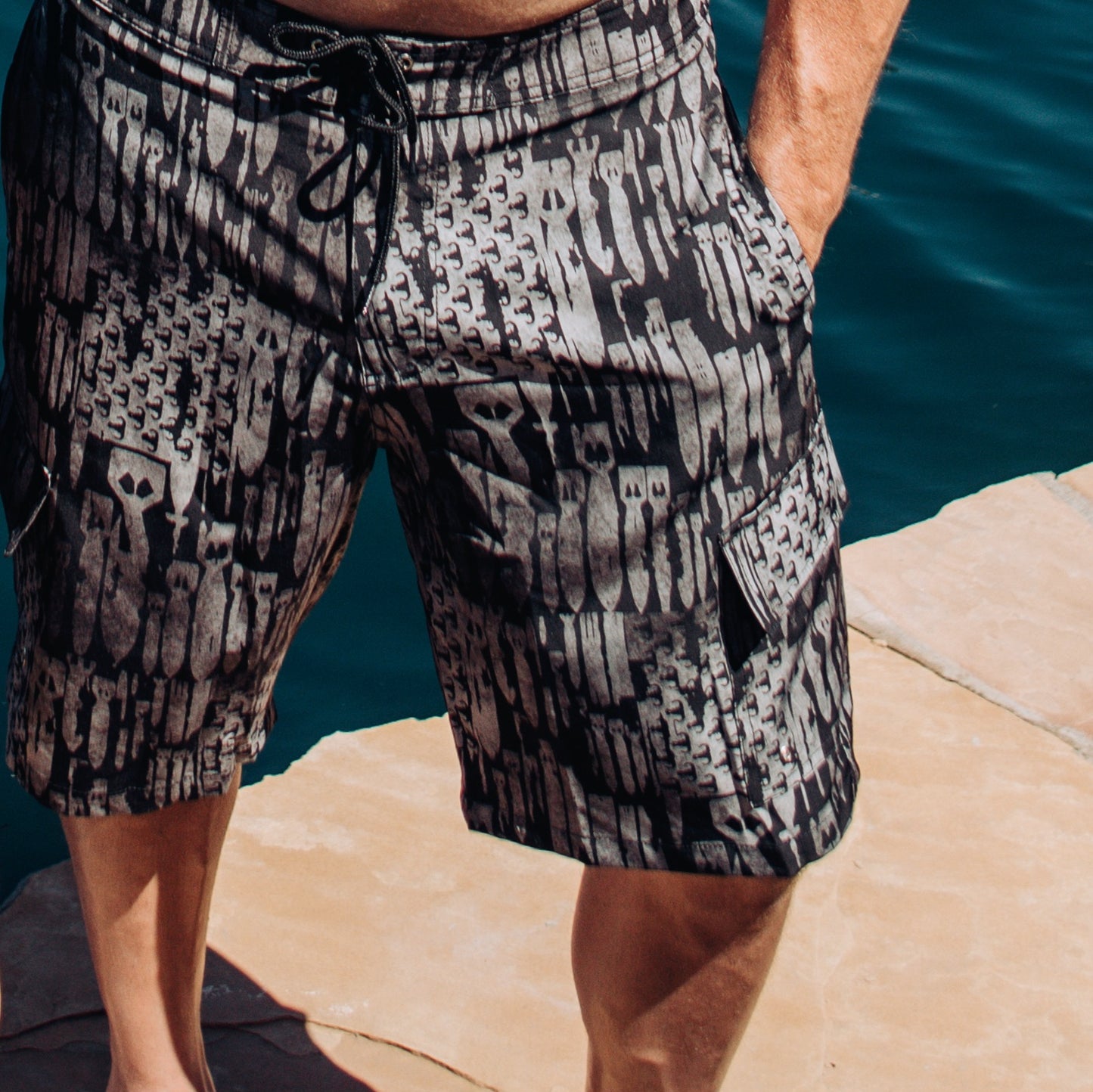 "EOD Bomb Flag" Board Shorts