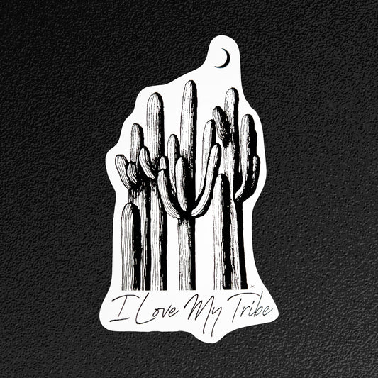 "I Love My Tribe (B&W)" Vinyl Sticker/Decal