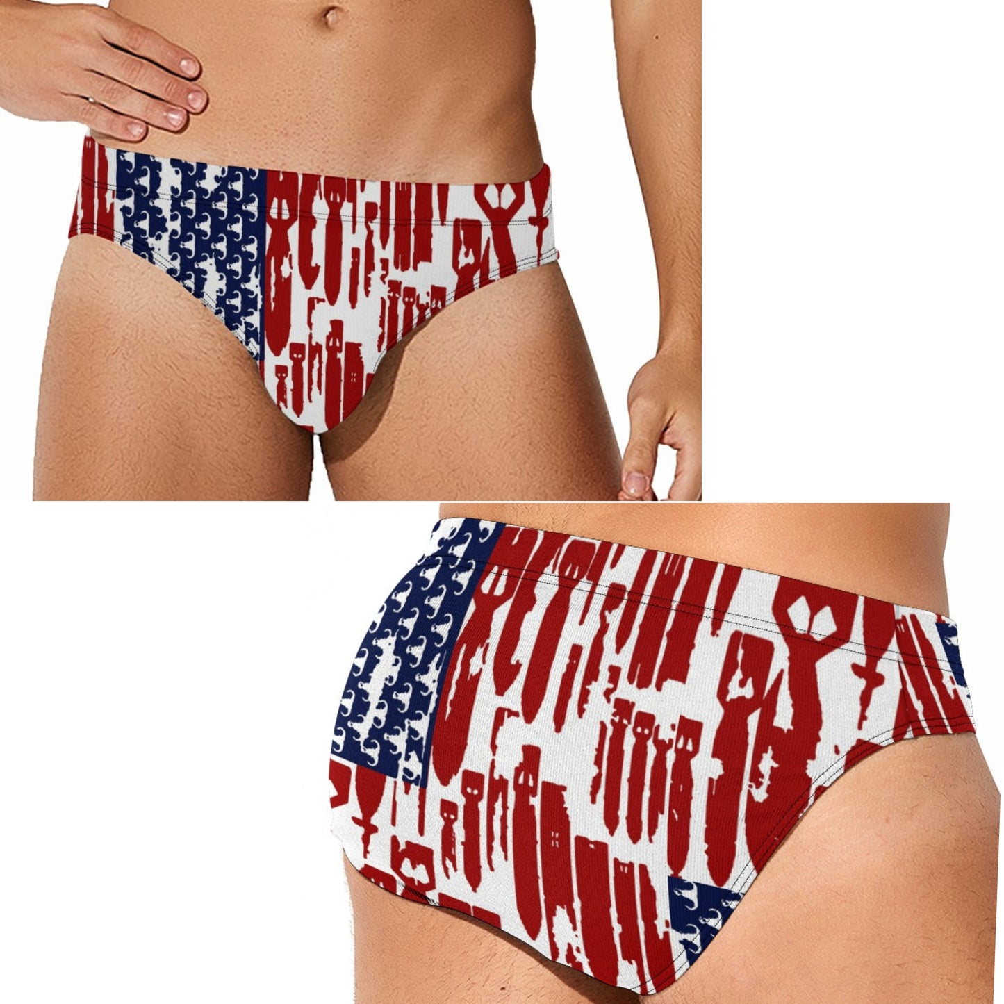 Men's Swim Briefs - "EOD Bomb Flag"