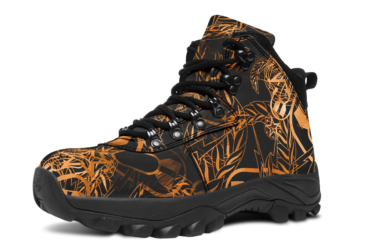 Print On Demand - Outdoor Boots - "It's 5 o'clock Somewhere" (Orange)