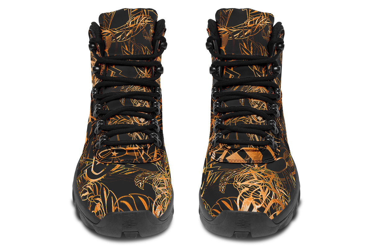 Print On Demand - Outdoor Boots - "It's 5 o'clock Somewhere" (Orange)
