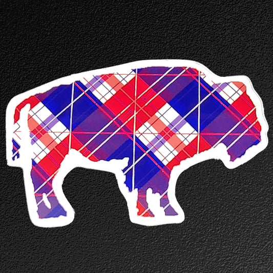 Vinyl Sticker/Decal - "Red, White, and Buffalo"