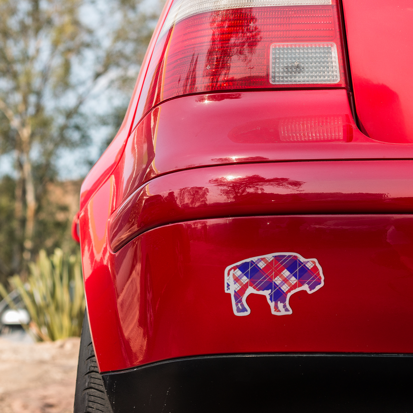Vinyl Sticker/Decal - "Red, White, and Buffalo"