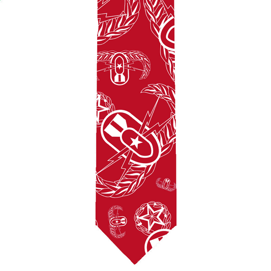 Pre-Order "EOD Red and White" Necktie