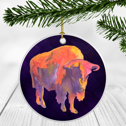 Arizona Sky Bison with Background Ornament