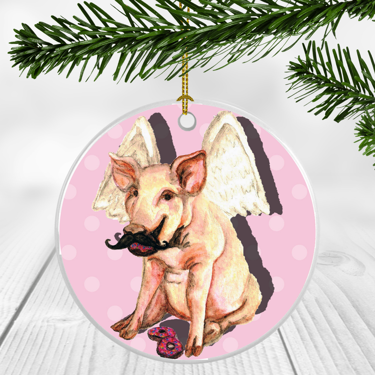 Flying Pig Ornament