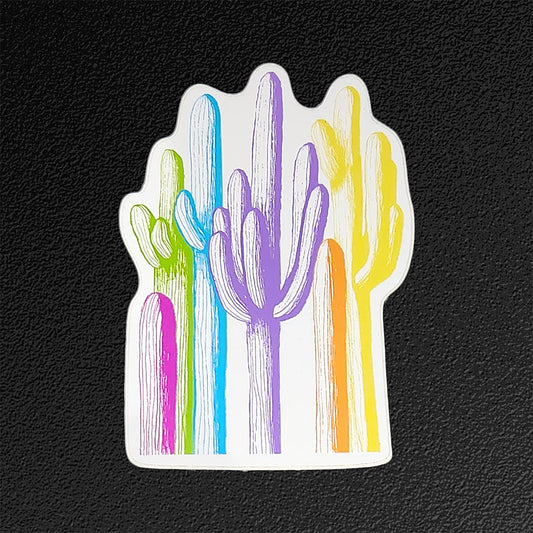 Saguaro Forest Colors Vinyl Sticker/Decal