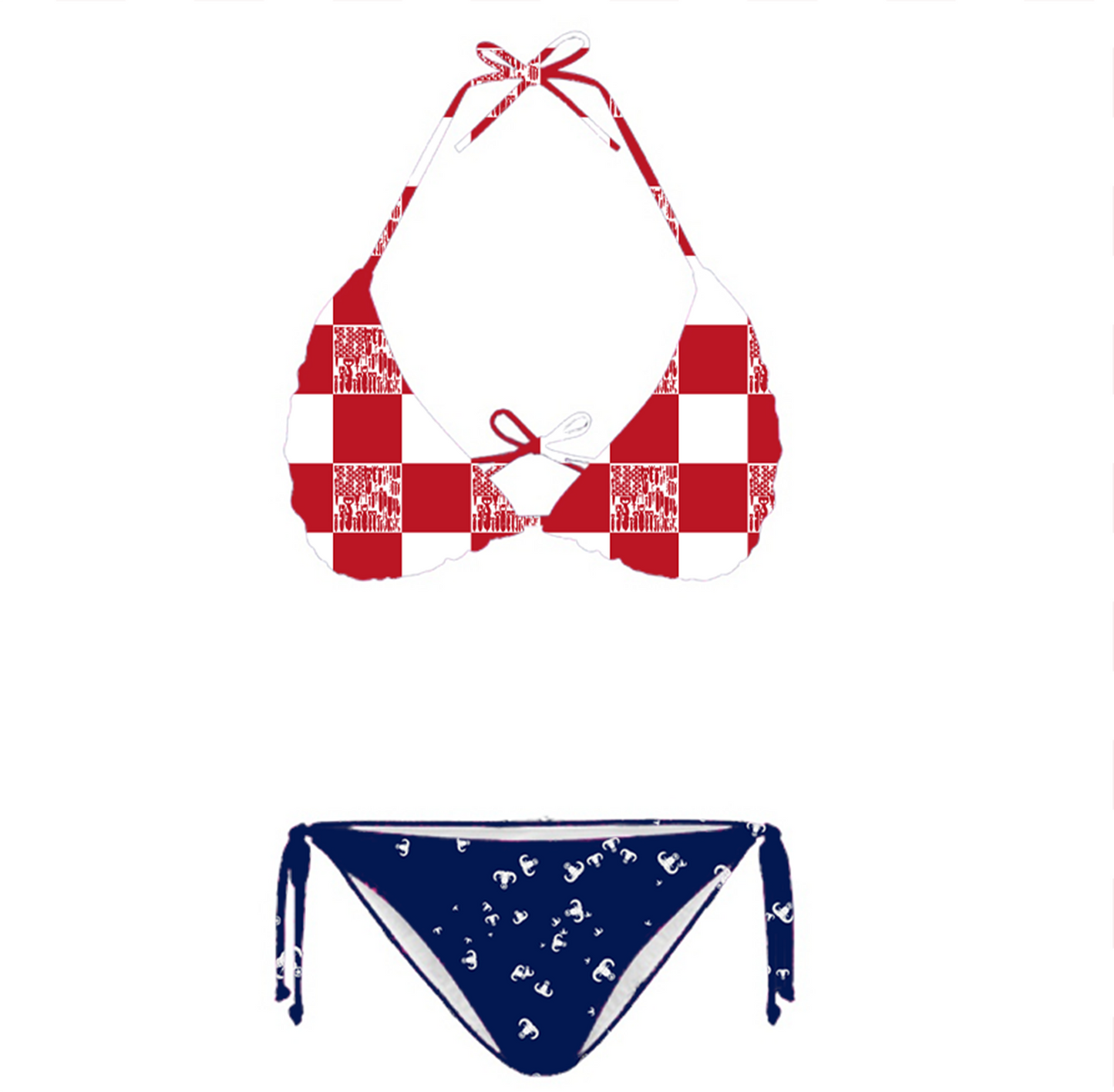 Women's String Bikini Style 1 - "EOD Picnic"