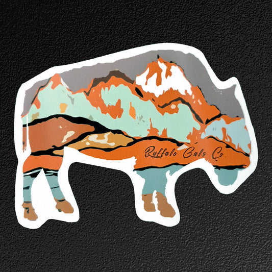 Vinyl Sticker/Decal - "White Mountains, AZ Bison"