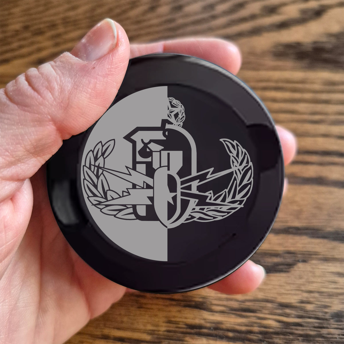 Smokeless Nicotine Container - "HDS & EOD Master Badge"
