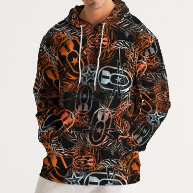 Hoodie - "It's 5 o'clock Somewhere" (Orange on Black)