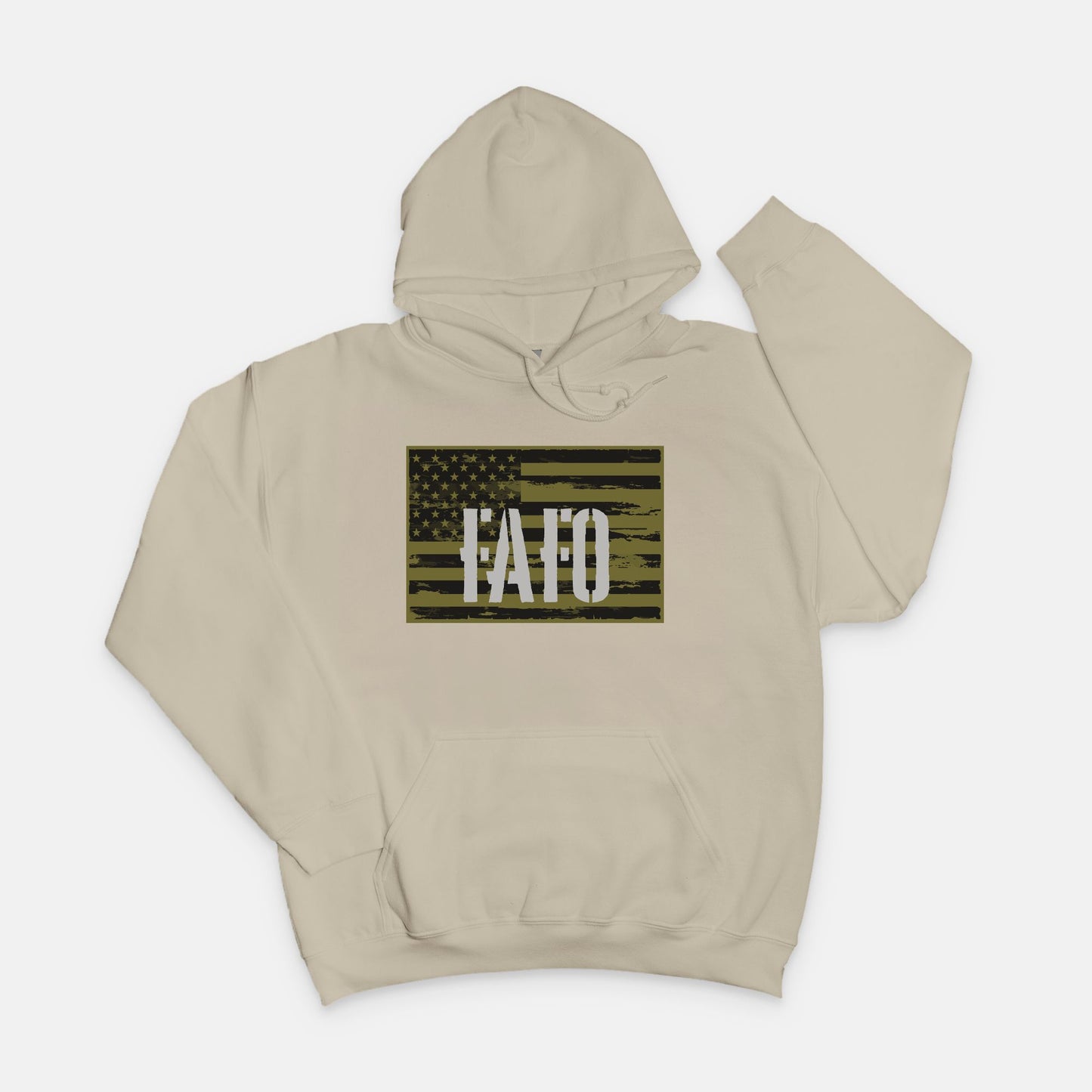 Hoodie - "FAFO" (Sand)
