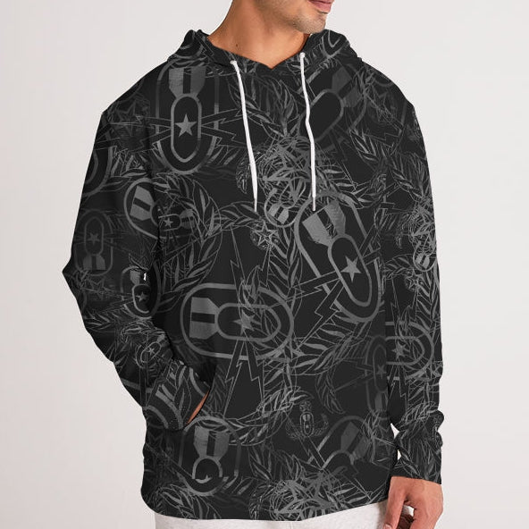 Hoodie - "It's 5 o'clock Somewhere" (Grey on Black)