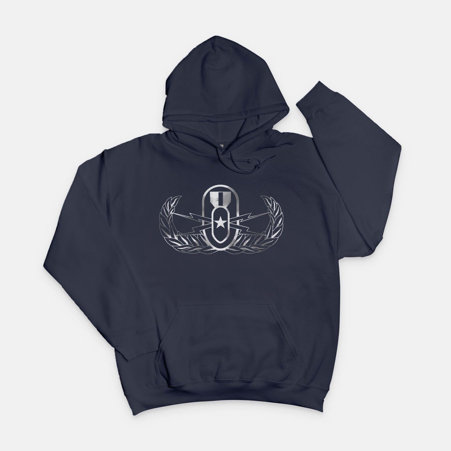Hoodie - "It's 5 o'clock Somewhere" (EOD Senior Badge: BW) (Navy)