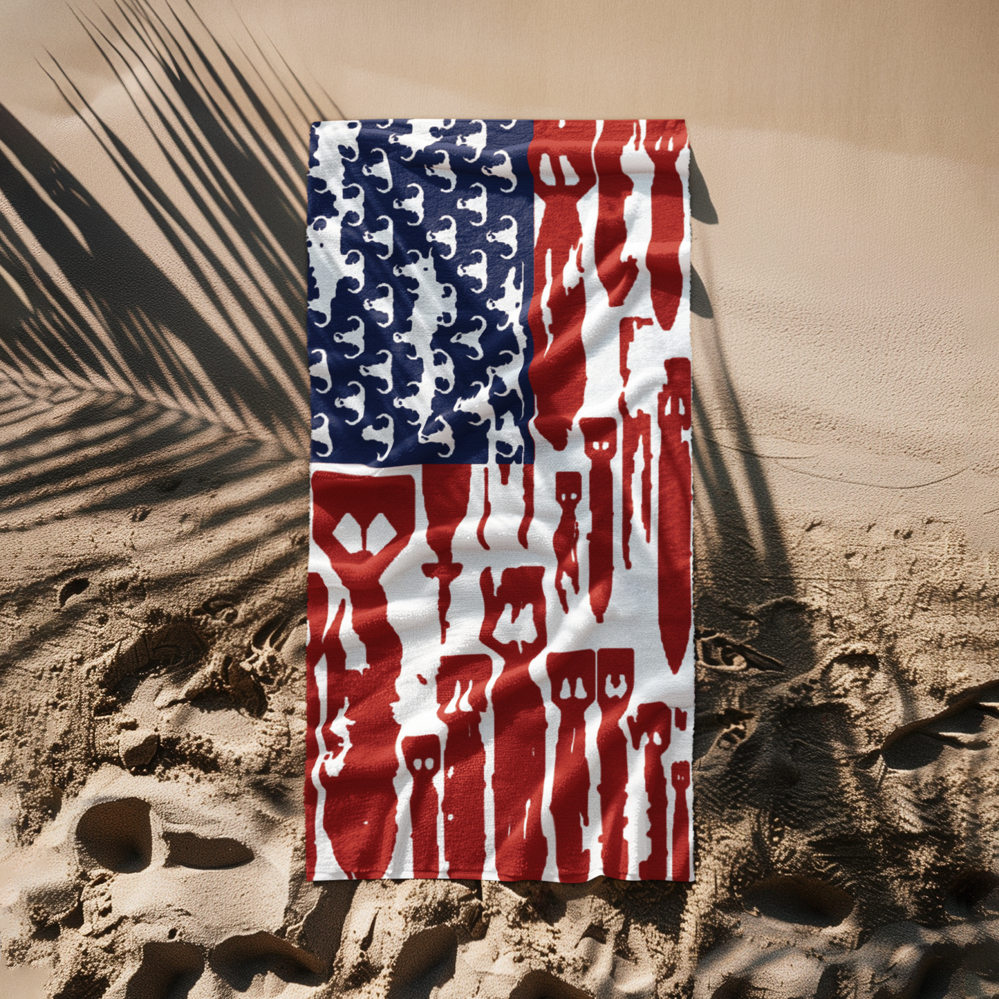 Beach Towel - "EOD Bomb Flag"