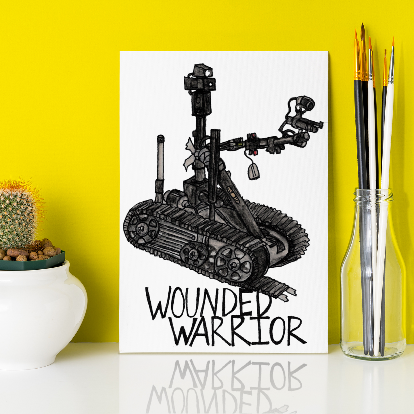 Print (8" x10") - "Wounded Warrior"