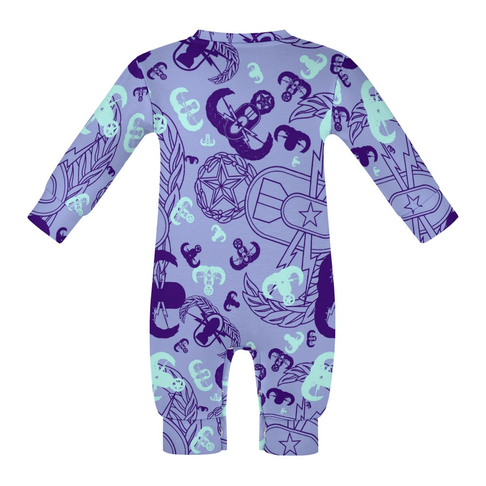 Baby Romper - "EOD Party" (Purple)