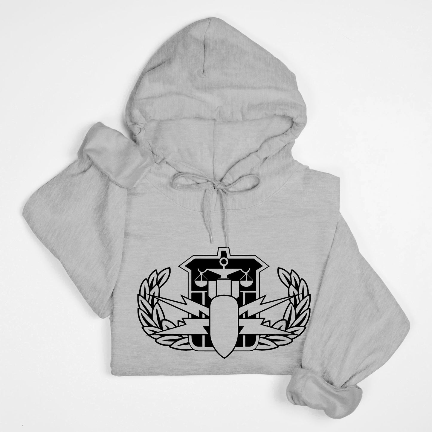 Hoodie - "HDS Badge" (Grey)