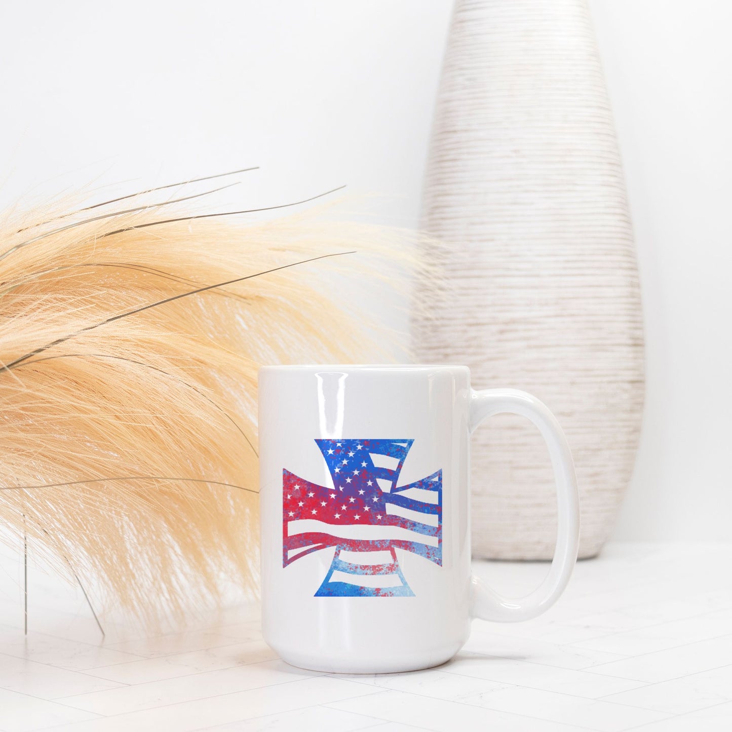 Mug - "American Iron Cross Graffiti" (RWB)