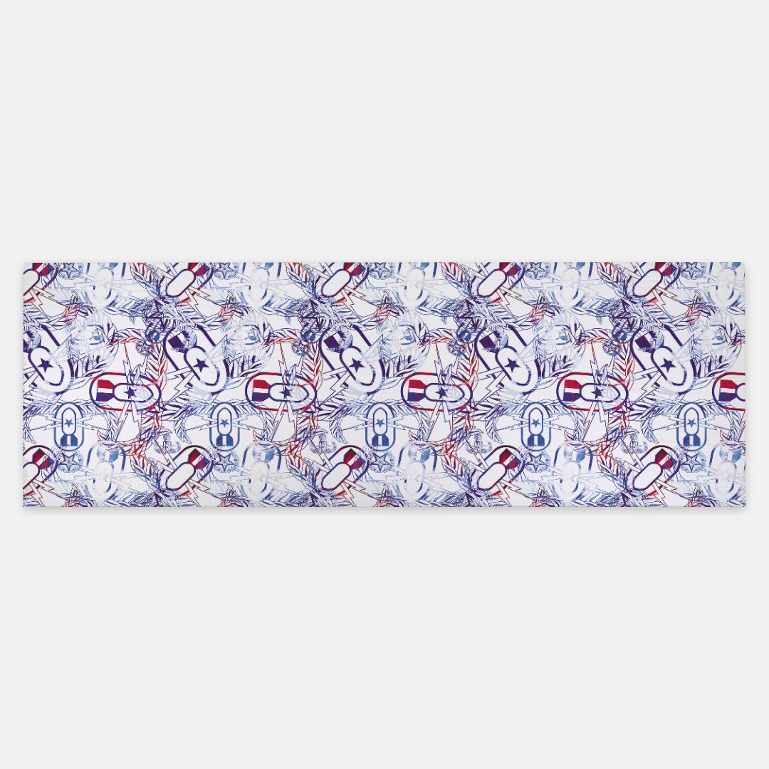 Pashmina Scarf - "It's 5 o'clock Somewhere" (Red, White, & Boom!)