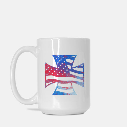 Mug - "American Iron Cross Graffiti" (RWB)
