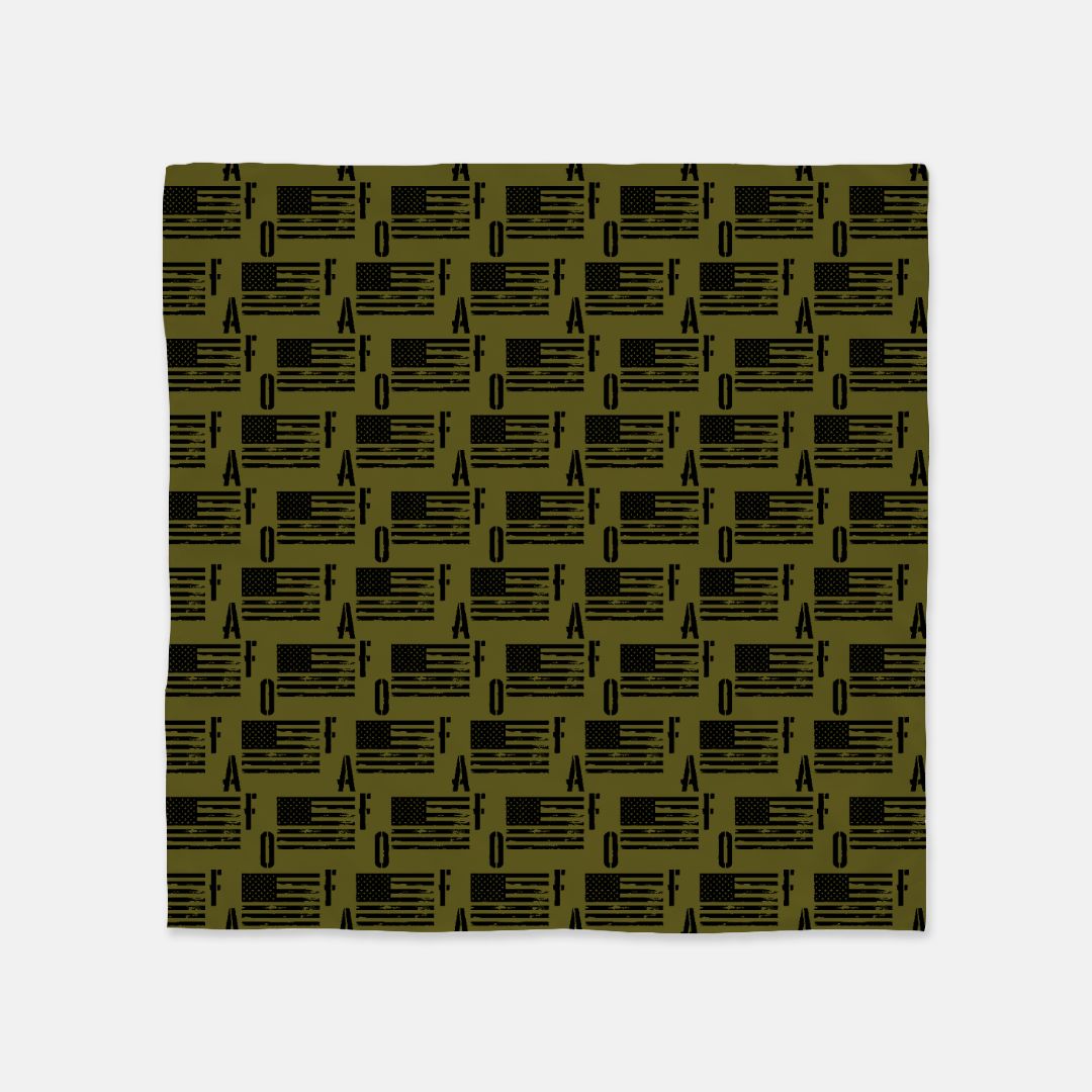Bandana - "FAFO American Flag" (Olive Green)