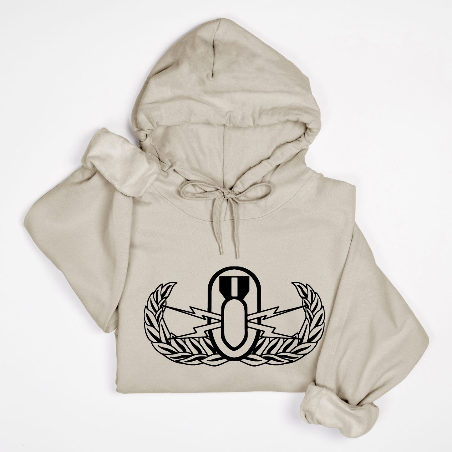 Hoodie - "EOD Basic Badge" (Sand)