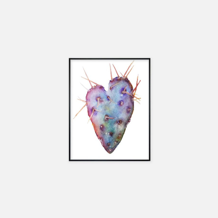 Print (11" x 14") - "Cactus Heart"