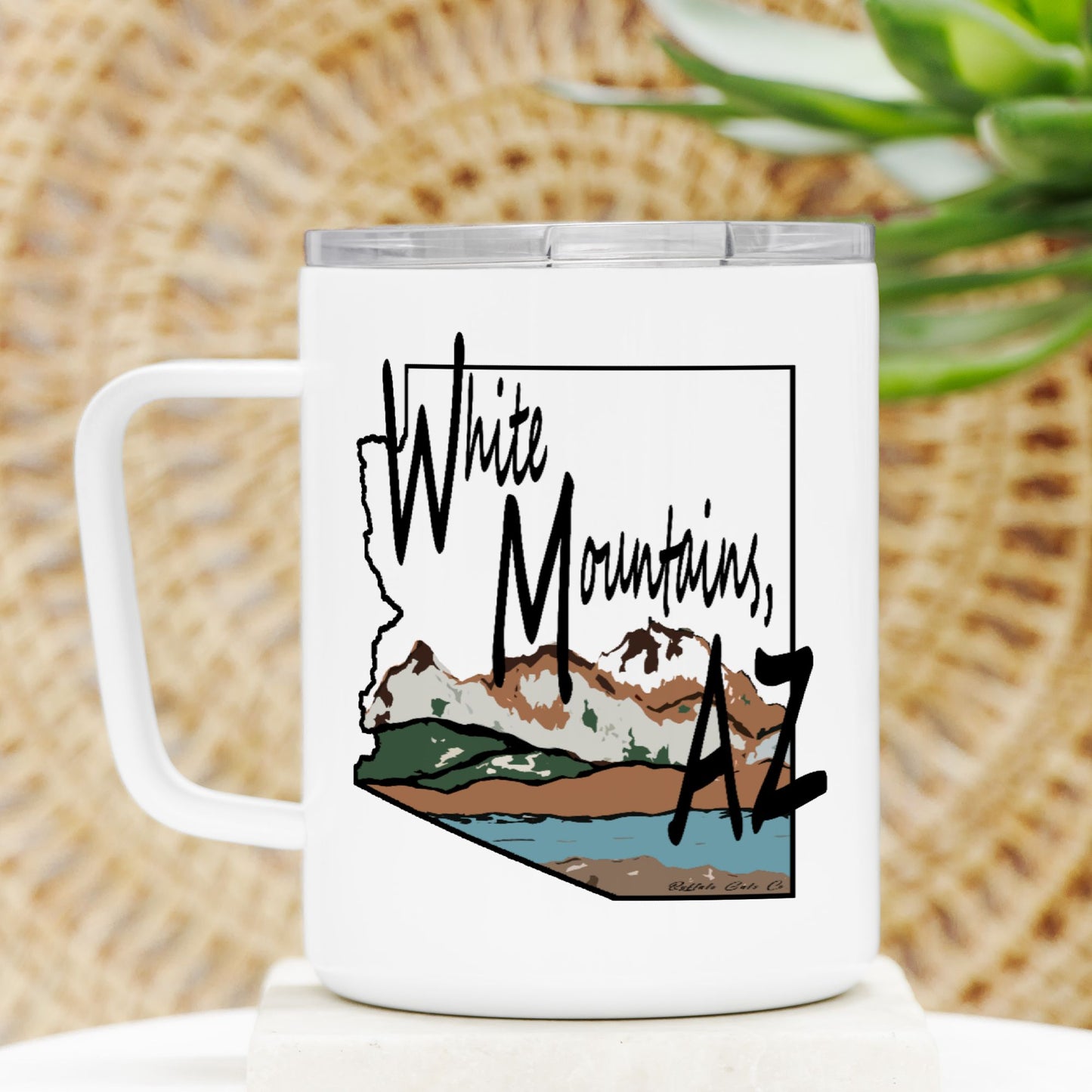 Travel Mug - "White Mountains, AZ"