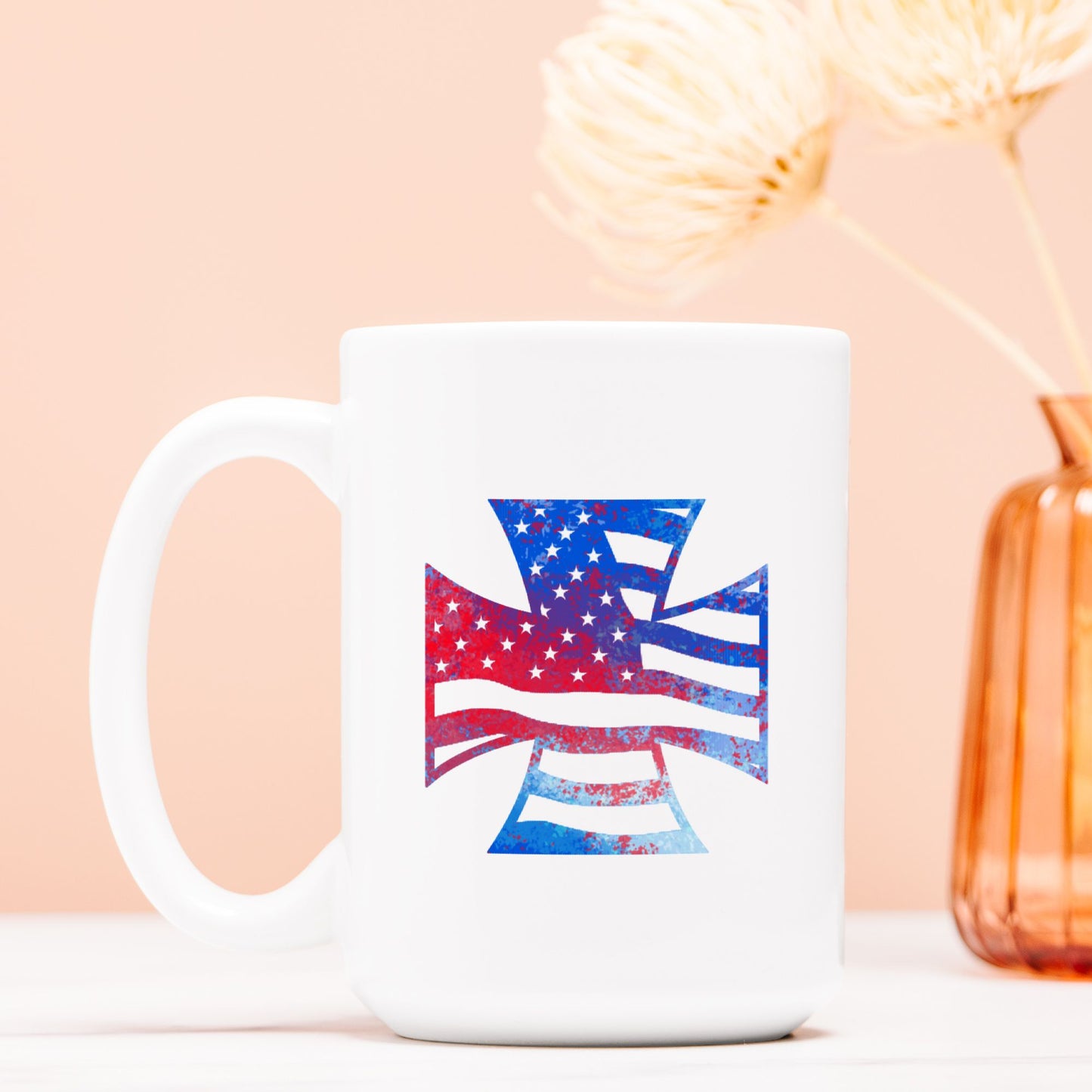 Mug - "American Iron Cross Graffiti" (RWB)