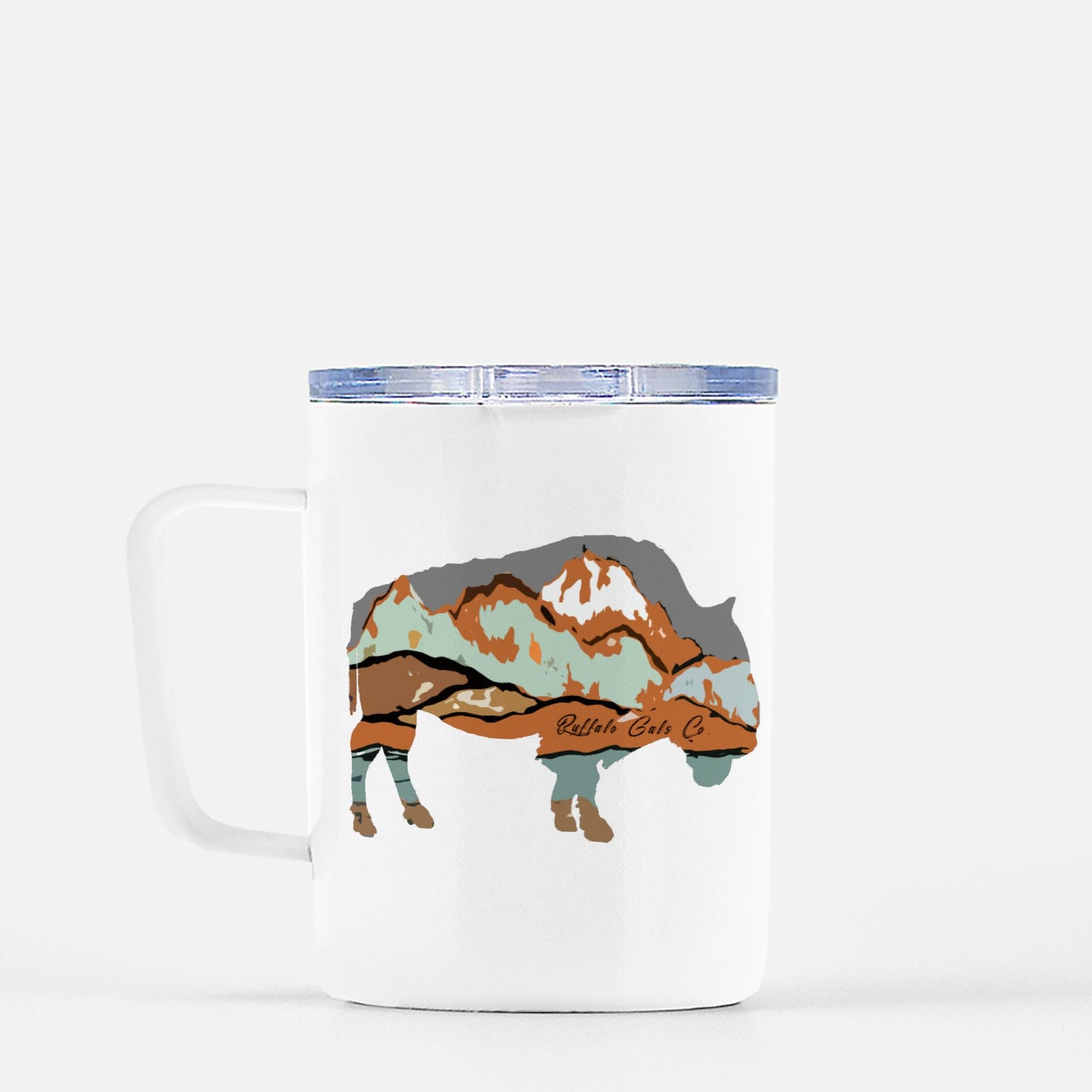 Travel Mug - "Mountain Buffalo"