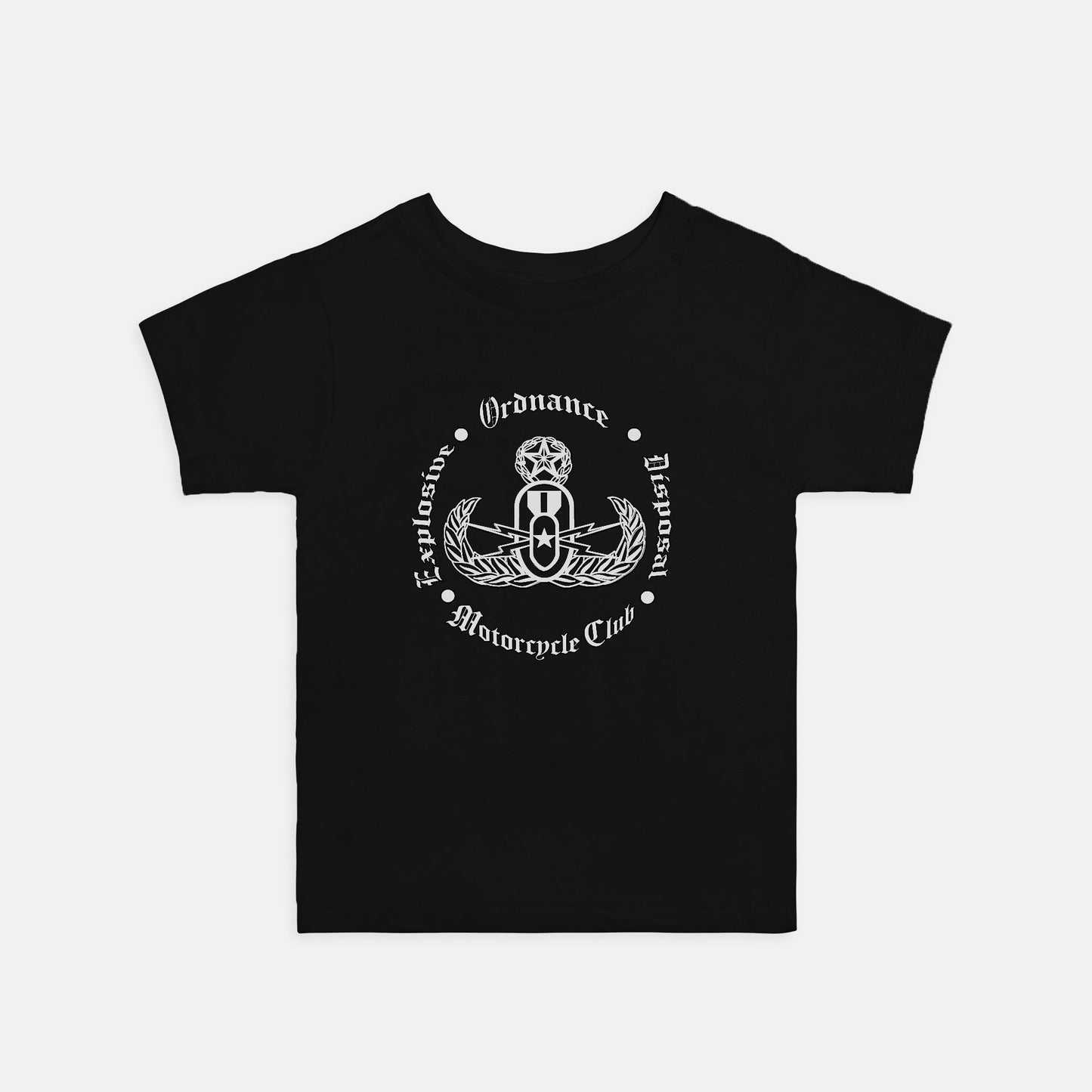 Toddler T-shirt - "EODMC Coin" (White on Black)