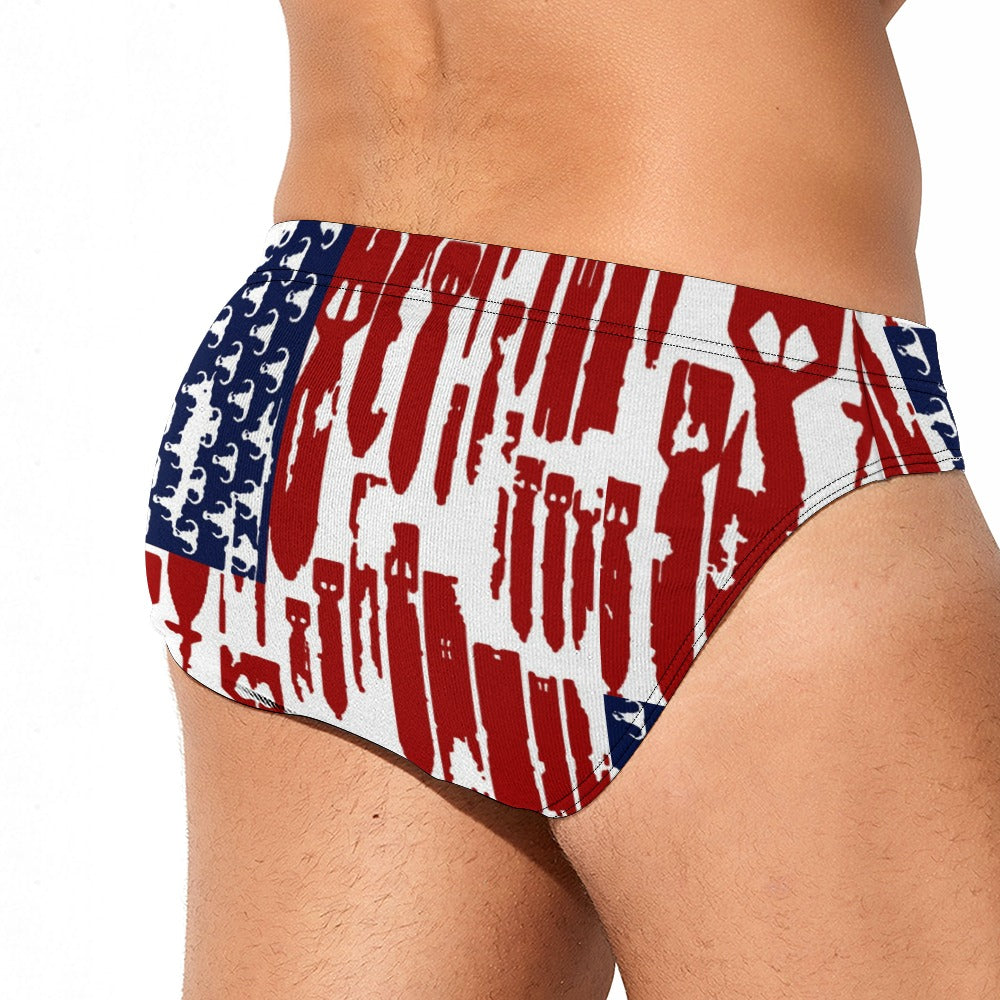 Men's Swim Briefs - "EOD Bomb Flag"
