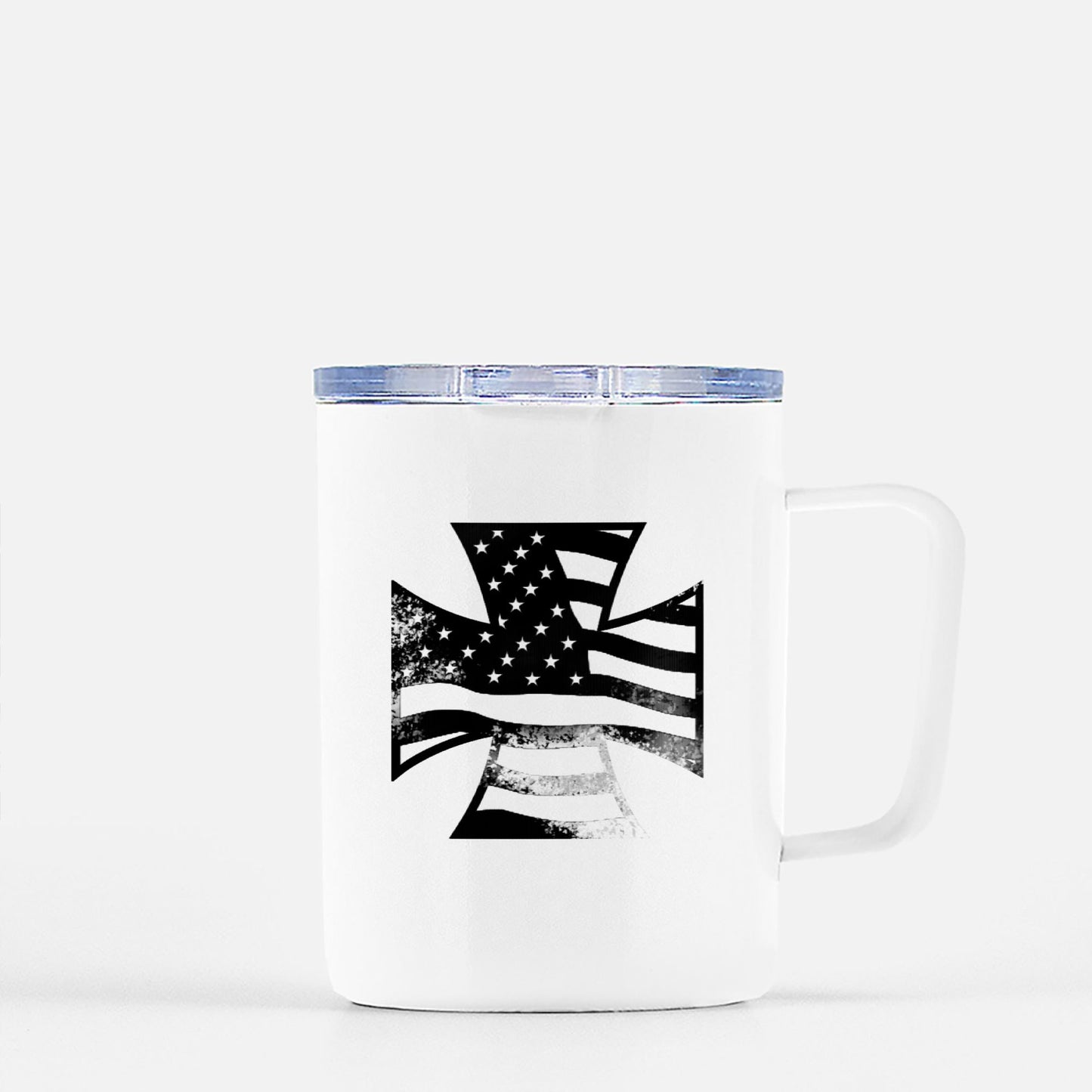 Travel Mug - "American Iron Cross Graffiti"