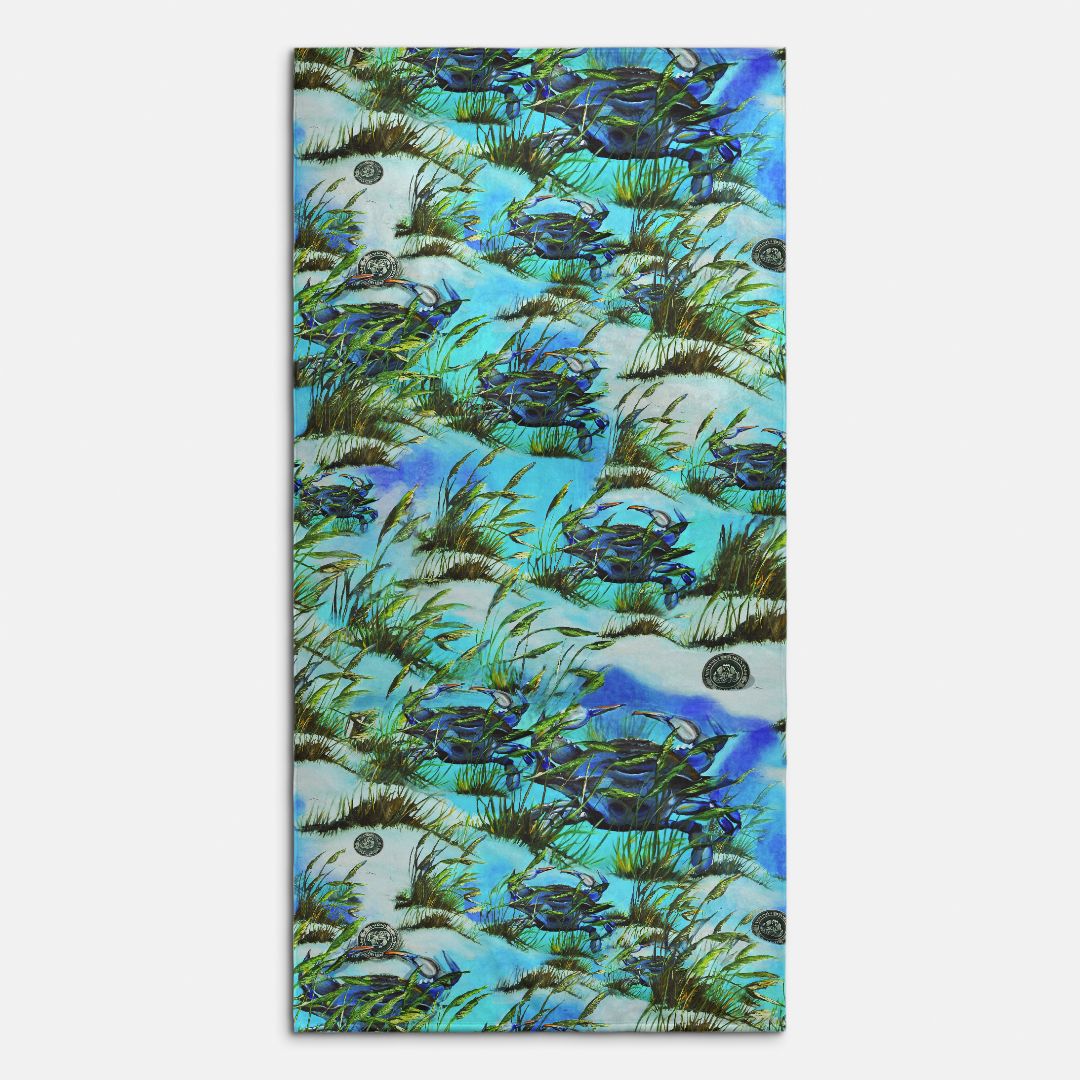 Beach Towel - "Crab Island Treasure"