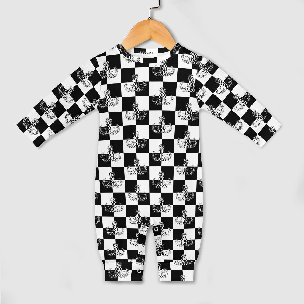 Baby Romper - "EOD Checkered Flag"