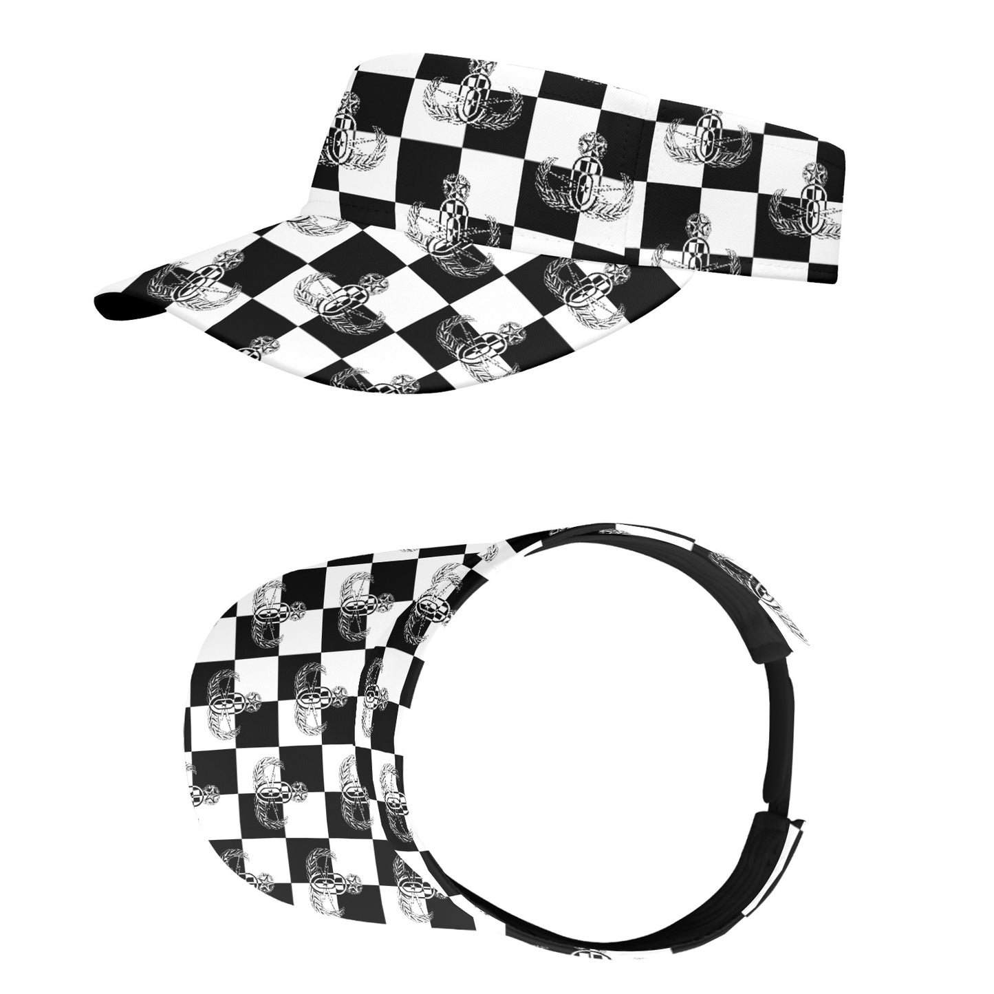 Sports Visor - "EOD Checkered Flag"