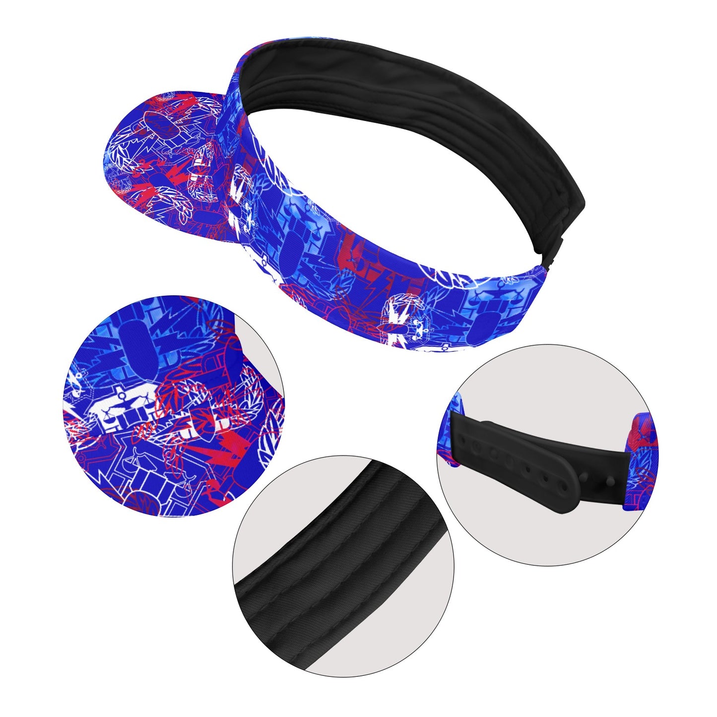 Sports Visor - "It's 5 o'clock Somewhere" (HDS RWB)