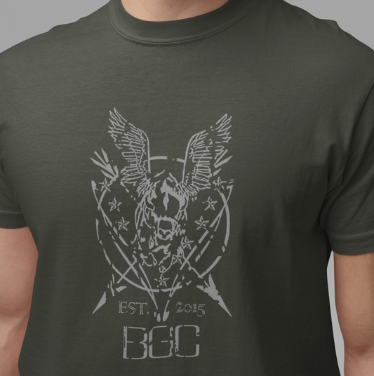 Comfort T-shirt - "Flying Buffalo Seal est. 2015" Logo
