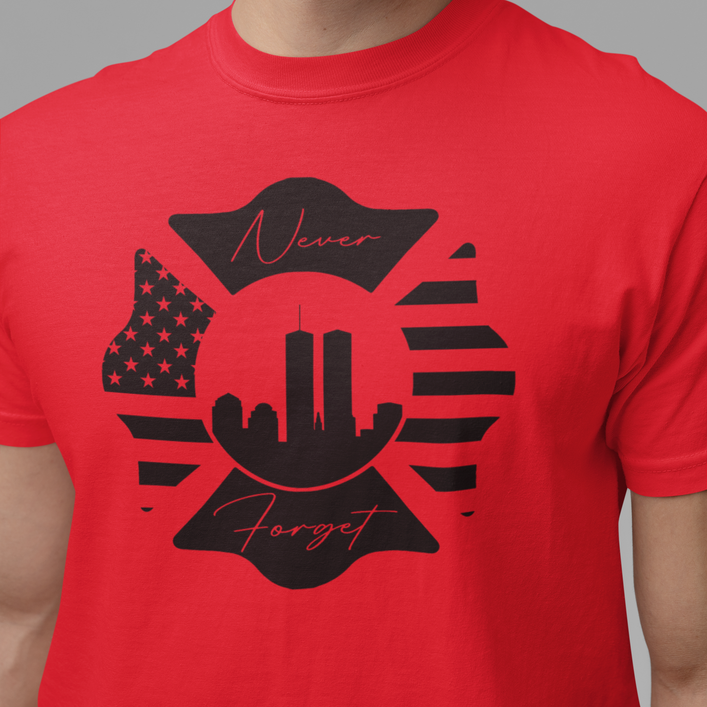 Comfort T-shirt - "Never Forget" (Black)