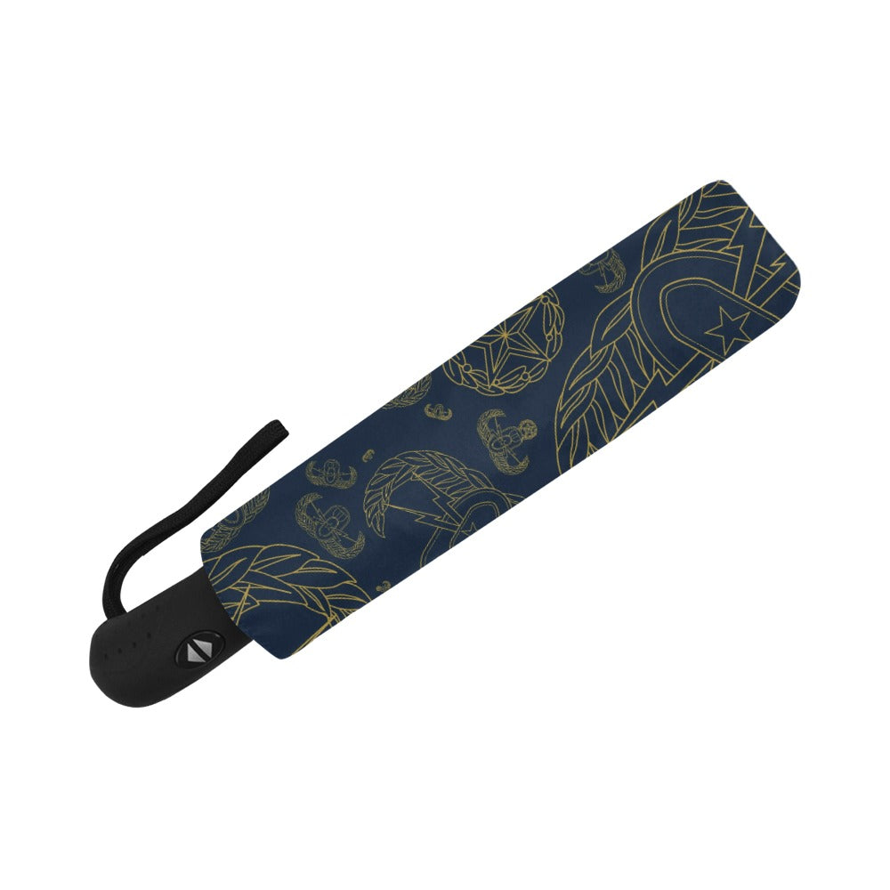 Umbrella - "EOD Mixed Badges" (Gold on Dark Blue)