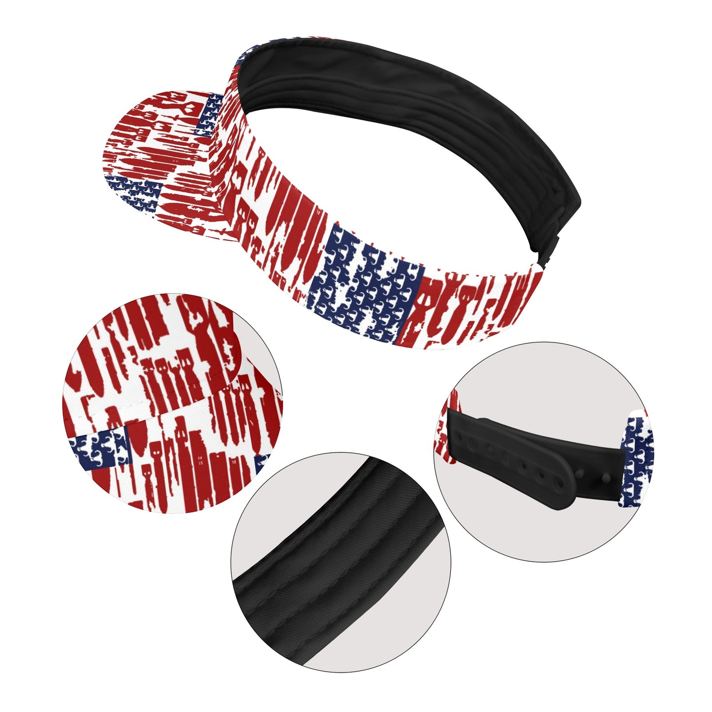 Sports Visor - "EOD Bomb Flag"