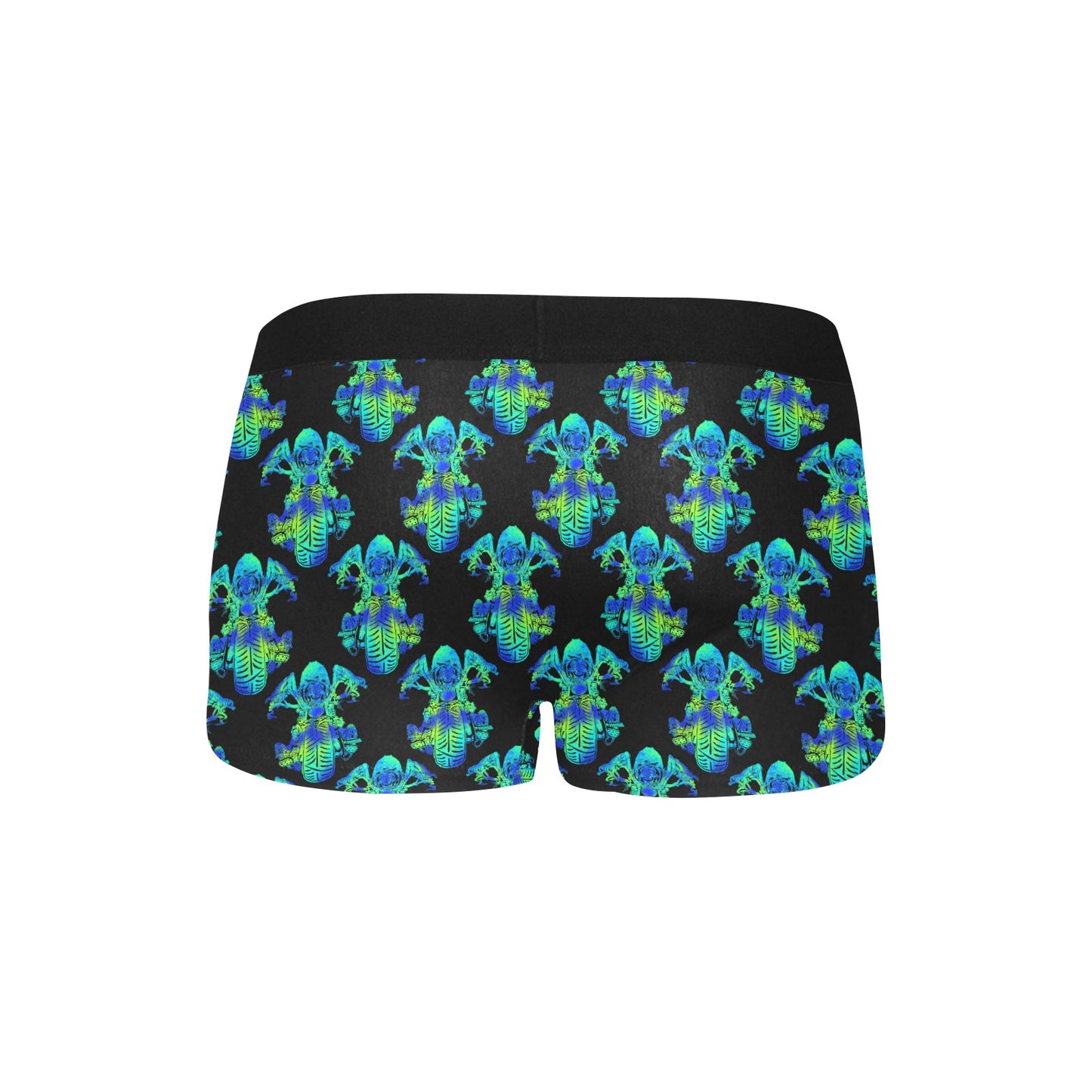 Men's Boxer Briefs with Fly - "Bomb Suit Biker" (Electric Blue)