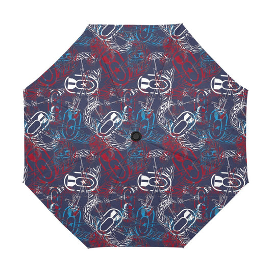 Umbrella - "It's 5 o'clock Somewhere" (Red, White, & Blues)