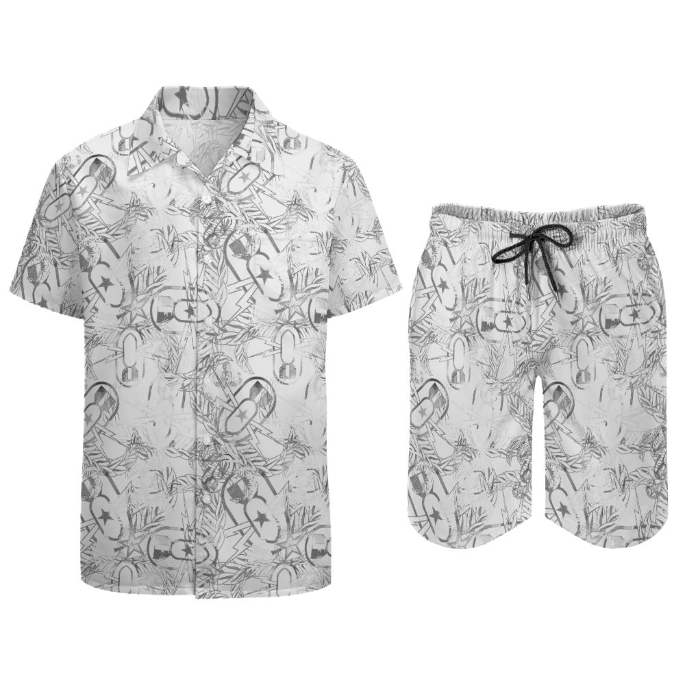 Leisure Beach Suit - "It's 5 o'clock Somewhere" (Silver)